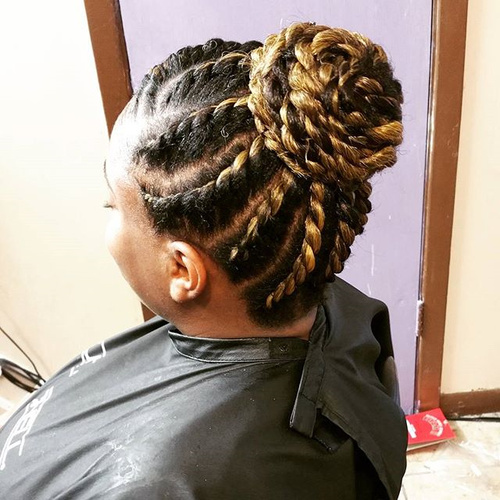 Chunky Flat Twist Bun