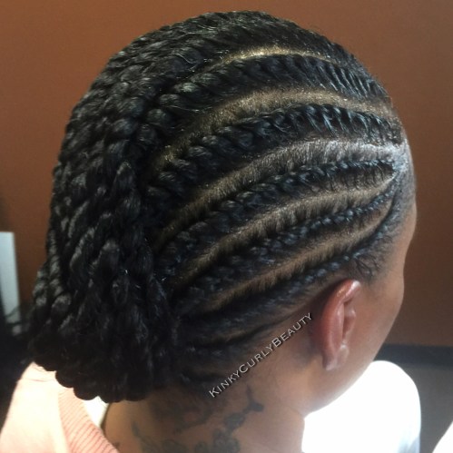 Chignon with Flat Twists