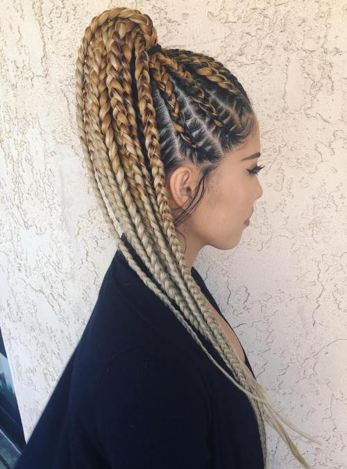 Beautiful Cornrow Ponytail