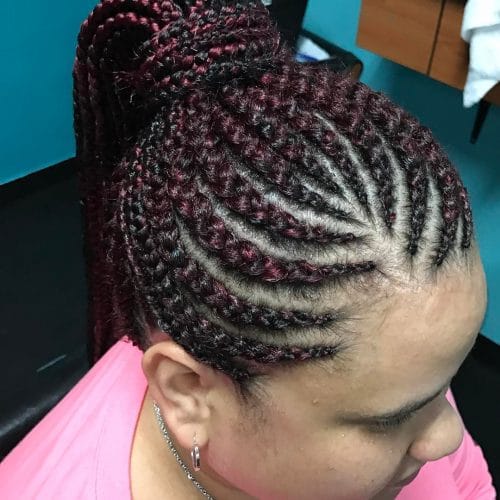 Cornrow Ponytail Braids