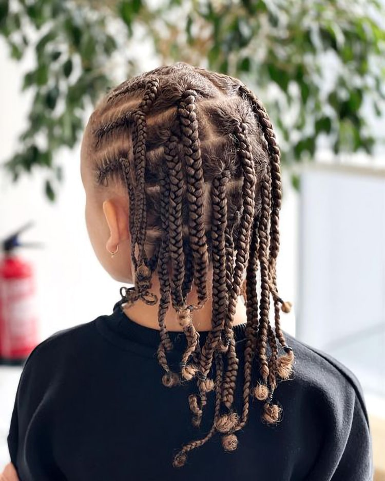 Half-Up, Half-Down Braids Natural Hair
