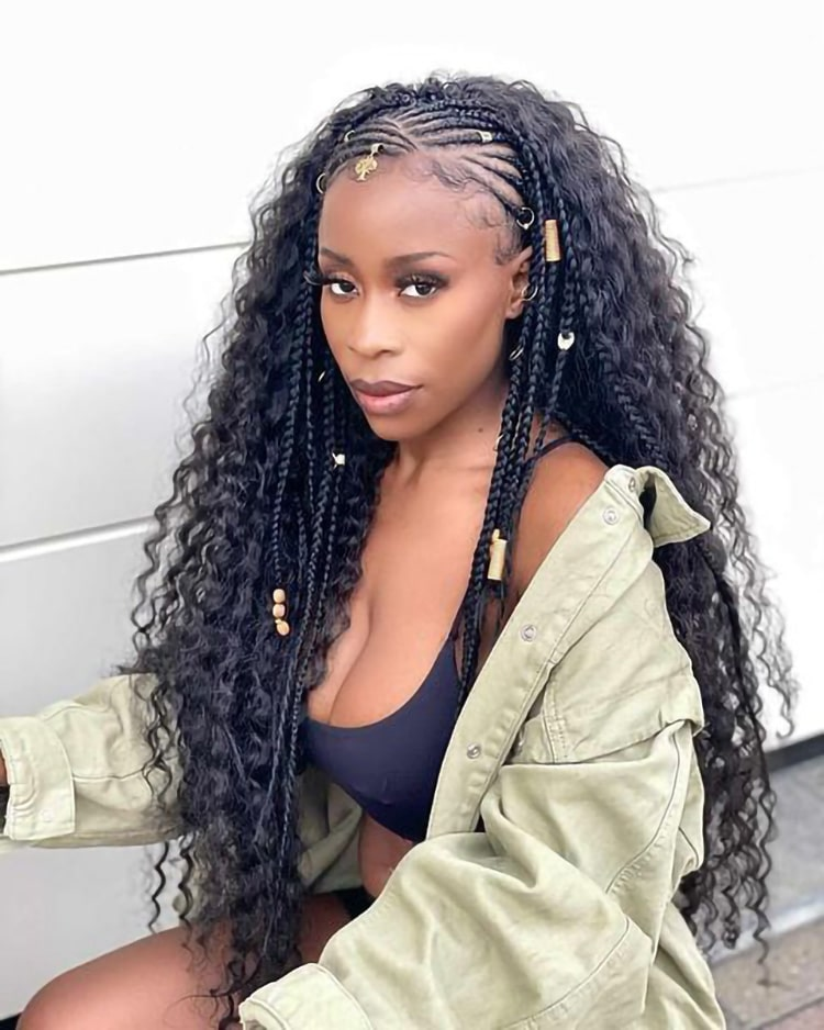 Half Braids, Half Crochet (Alternative)