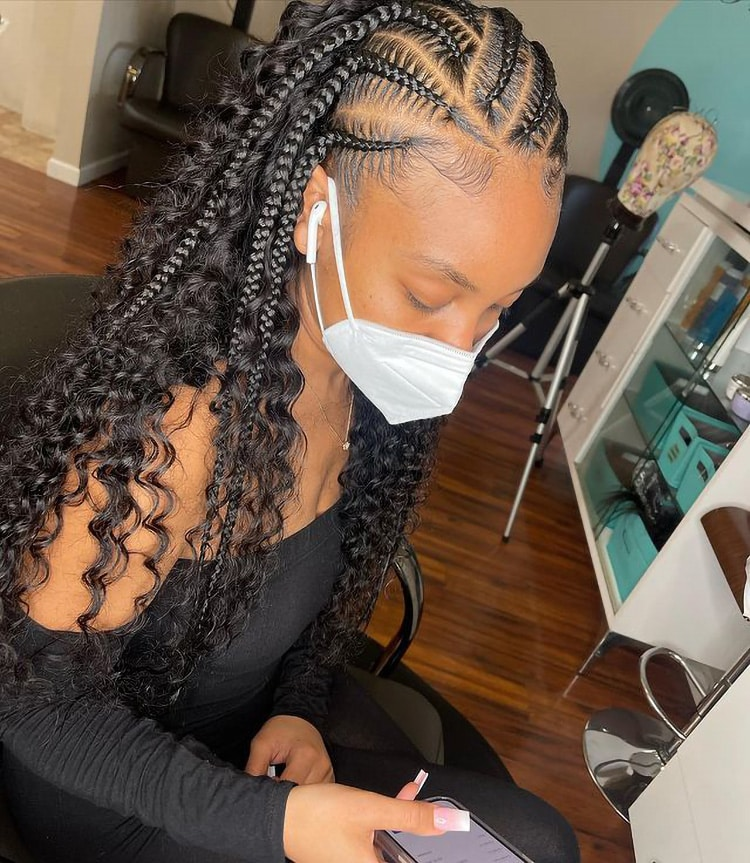 Half Braided Hairstyles For Black Hair