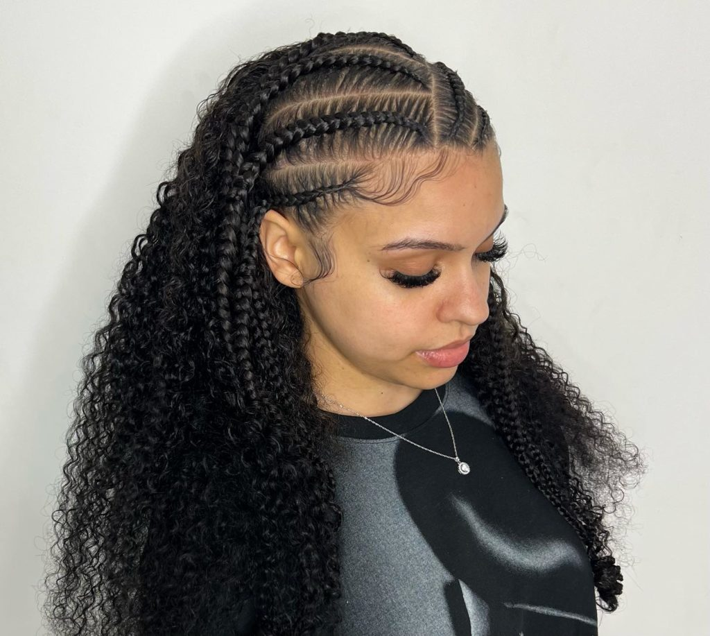 Stitch Braids Half Up Half Down