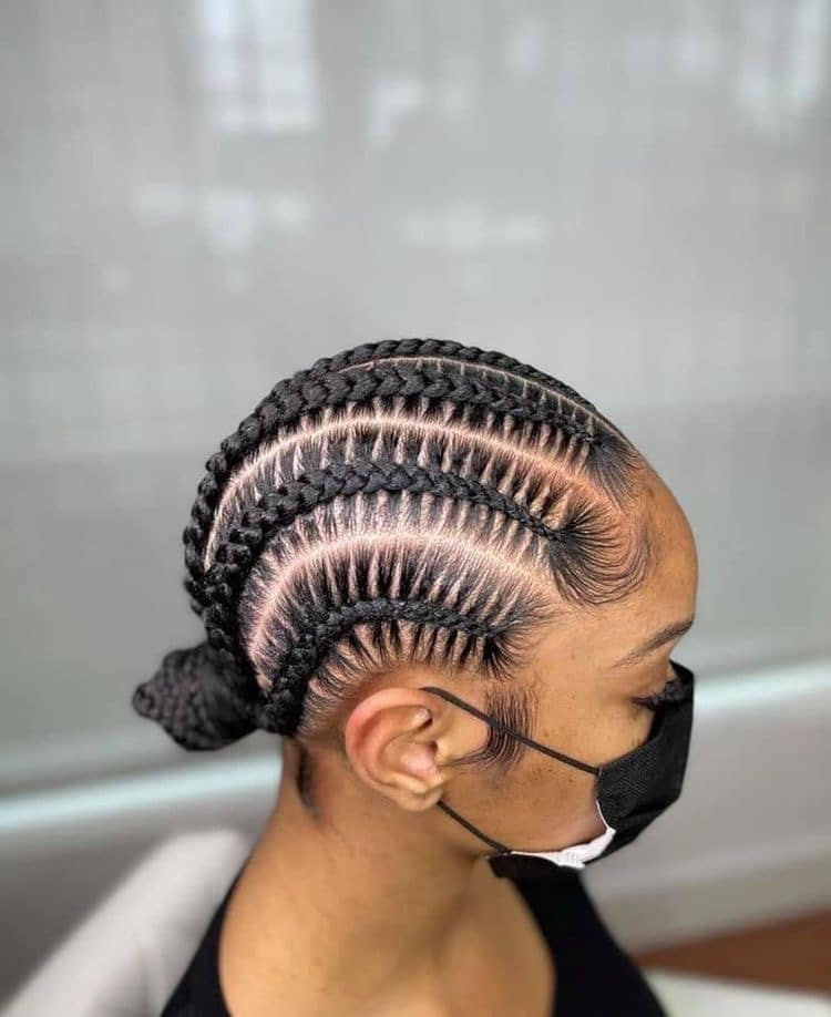 Straight Back Stitch Braids